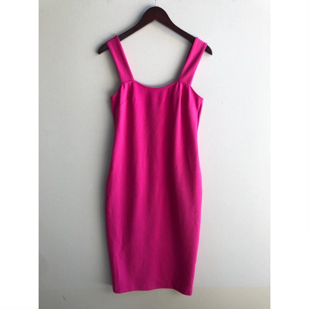 Betsey Johnson size 4 hot pink bodycon dress New!